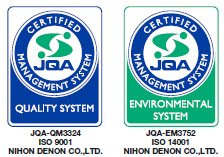 JQA-QM3324 ISO 9001/JQA-EM3752 ISO 14001