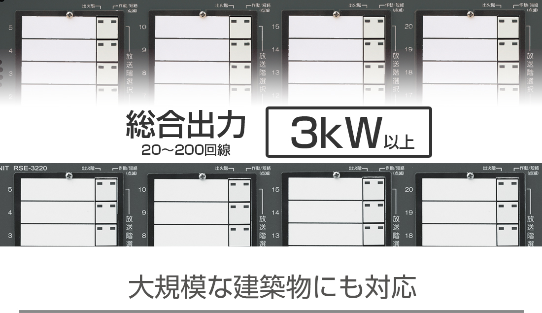 大規模な建築物にも対応