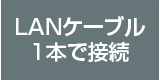 ＬＡＮケーブル1本で接続